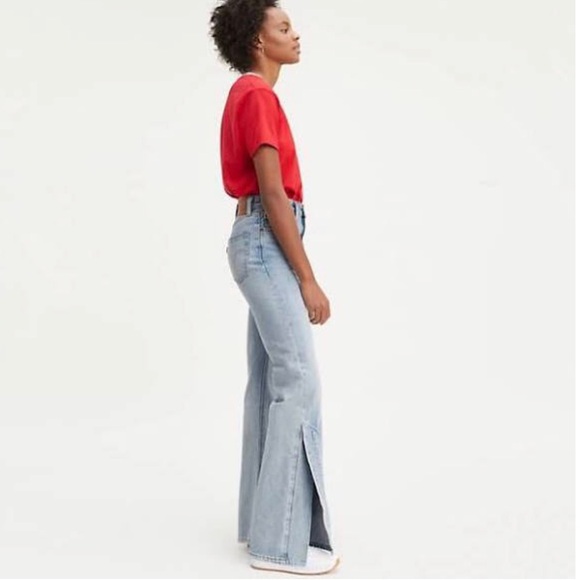 levi's ribcage split flare